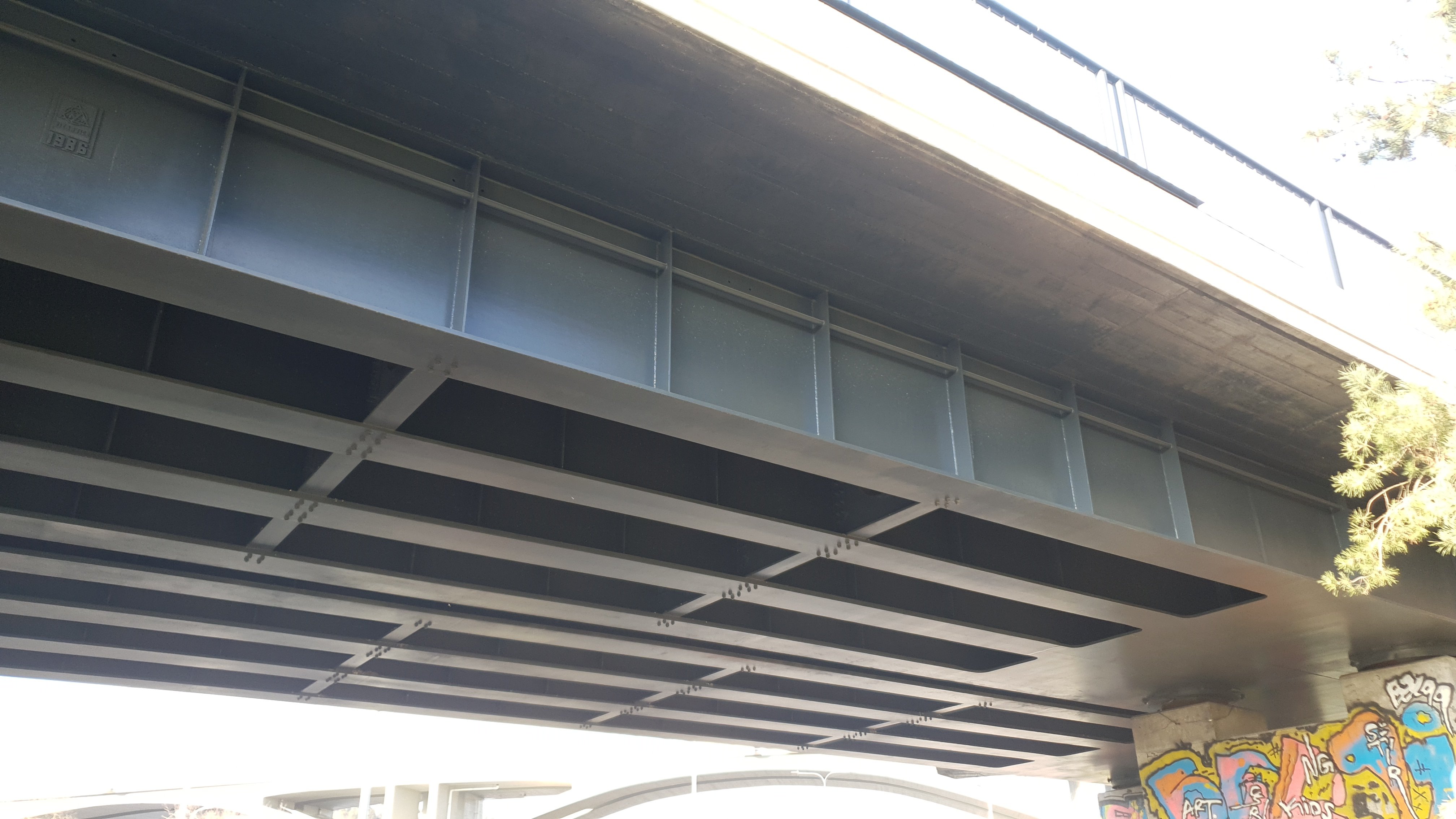 Železniční most na trati Praha-Modřany - Praha-Braník 